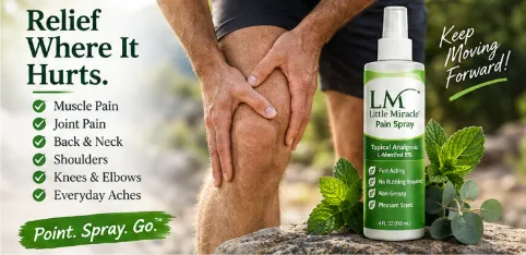 topical pain relief for muscle and joint pain - Little Miracle Pain Spray