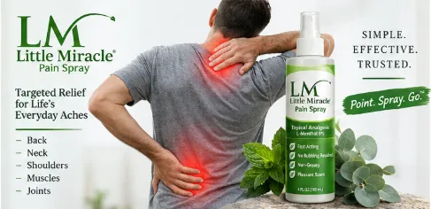topical pain relief for muscle and joint pain - Little Miracle Pain Spray